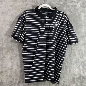 Nike Victory Stripe Polo shirt Purdue/swoosh Logos Men's XL Performance Dri-Fit